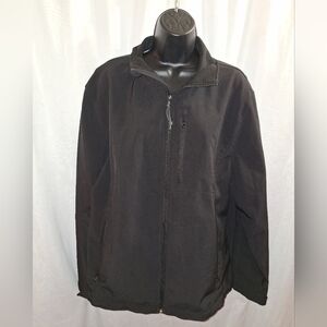 St Johns Bay Water Resistant Jacket Zippered Pockets Size Large